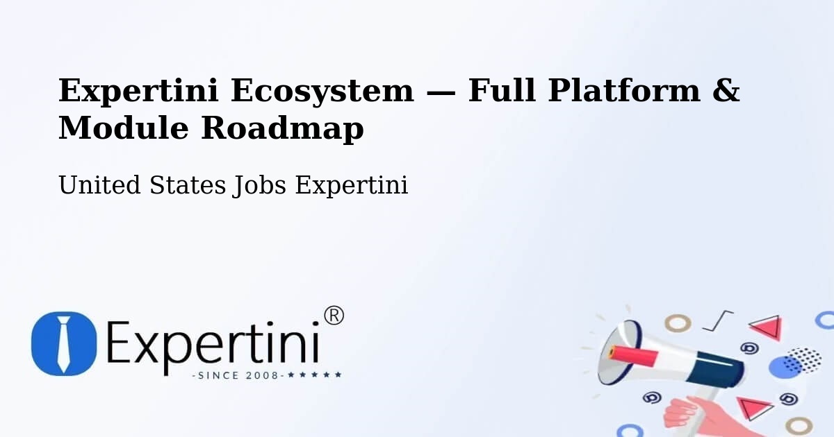 Expertini Ecosystem — Full Platform & Module Roadmap – Cairo